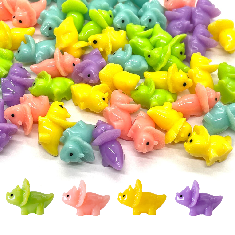 Bonsai Garden Miniature - 6/12pcs Mixed Color Mini Resin Dinosaur