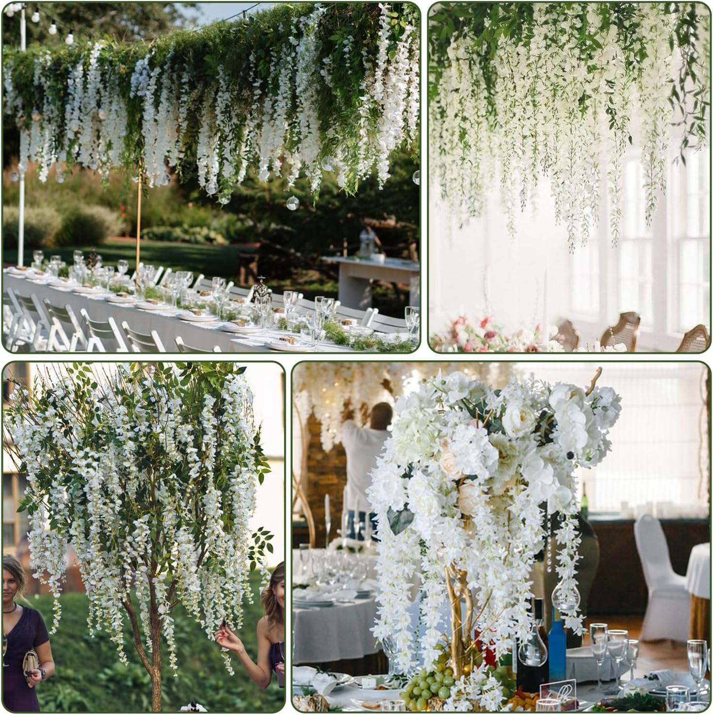 Artificial Wisteria Hanging Fl - Bonsai Garden Images ulasan dan harga