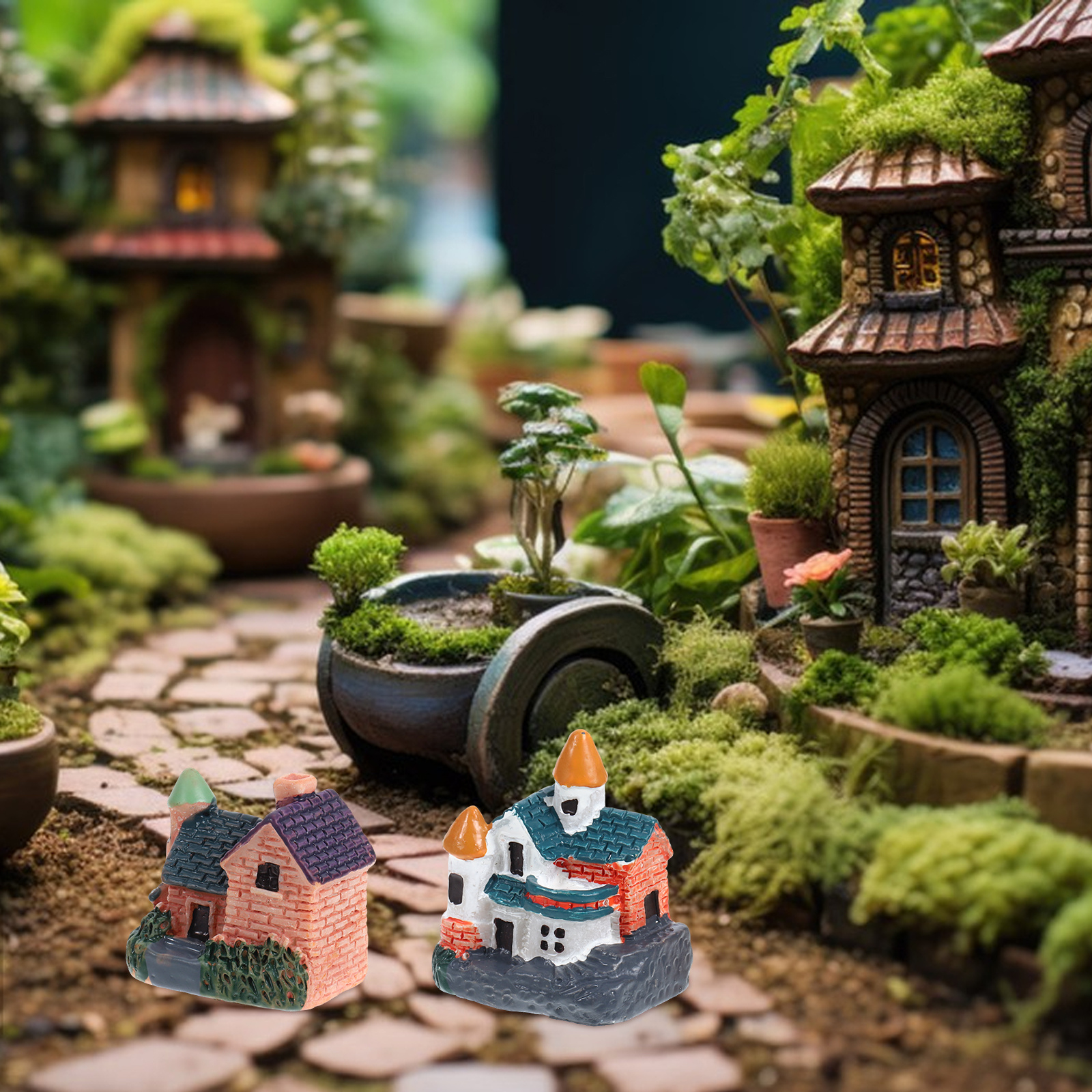 6Pcs Miniature Fairy Garden Re - Bonsai Garden Miniature ulasan dan harga