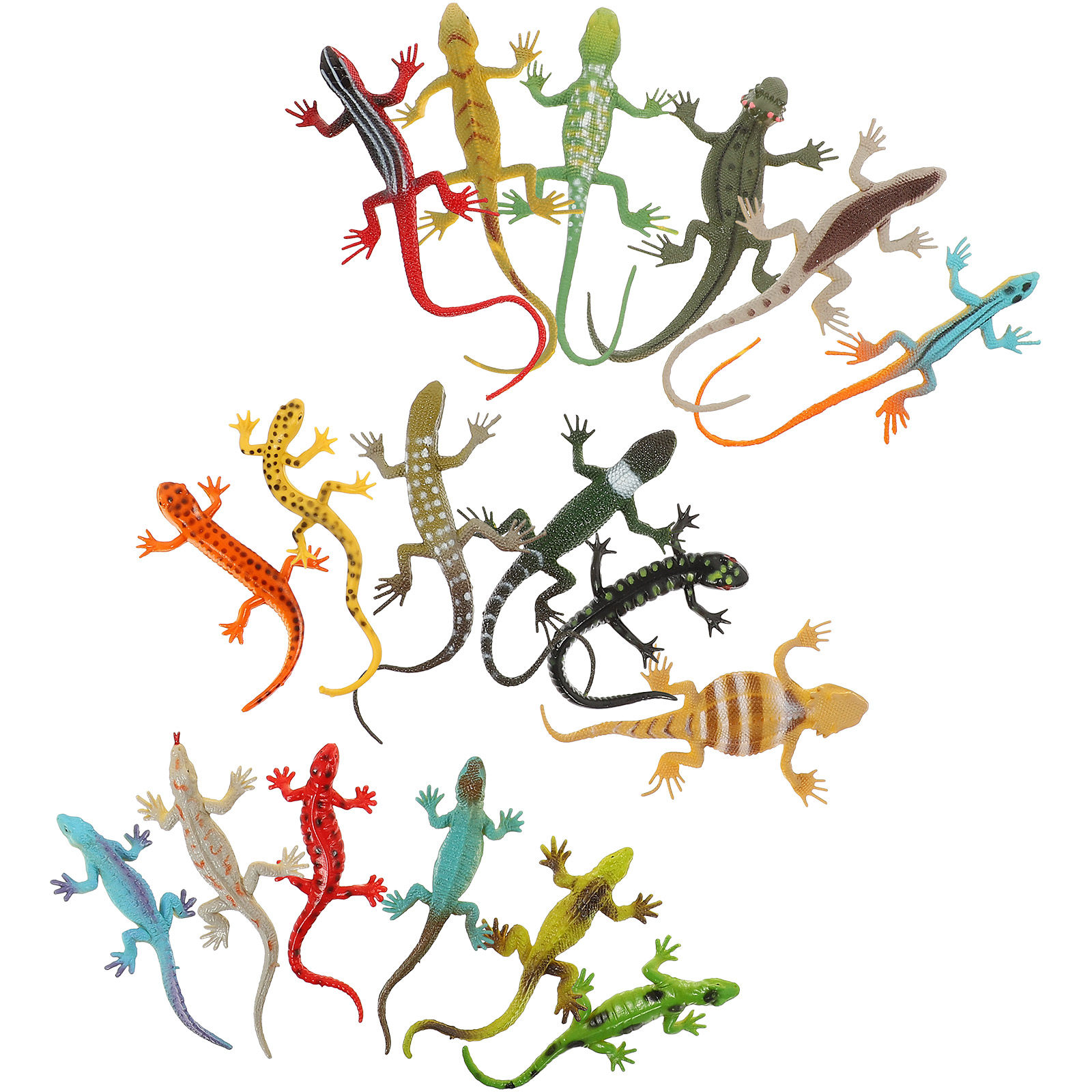 18Pcs Safe Plastic Lizard Figu - Bonsai Garden Decor ulasan dan harga
