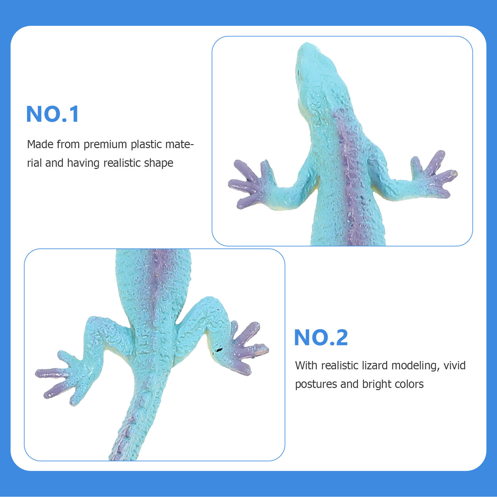 18Pcs Safe Plastic Lizard Figu - Bonsai Garden Decor ulasan dan harga