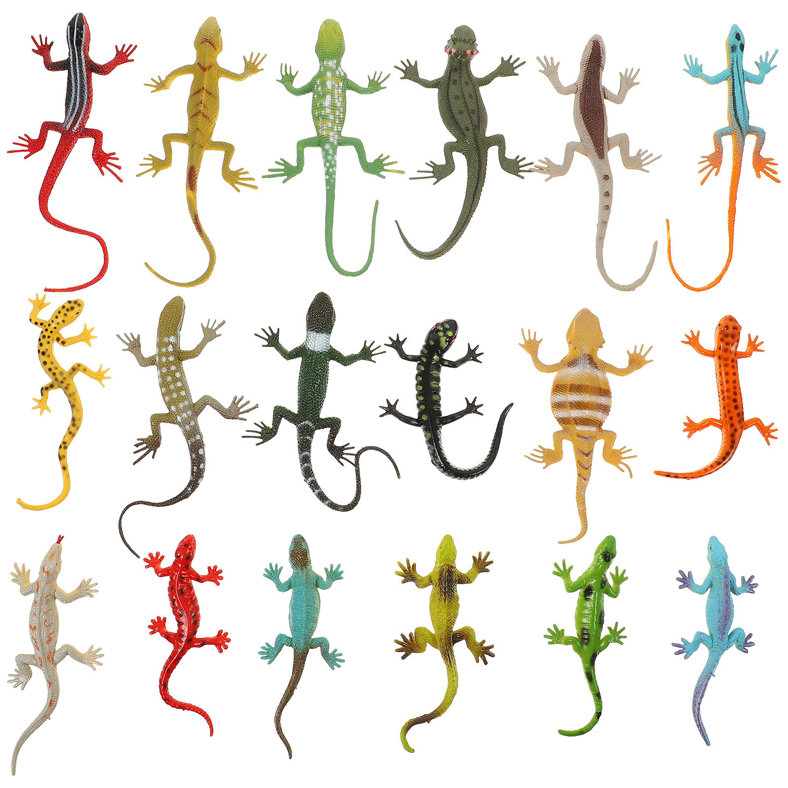 18Pcs Safe Plastic Lizard Figu - Bonsai Garden Decor ulasan dan harga