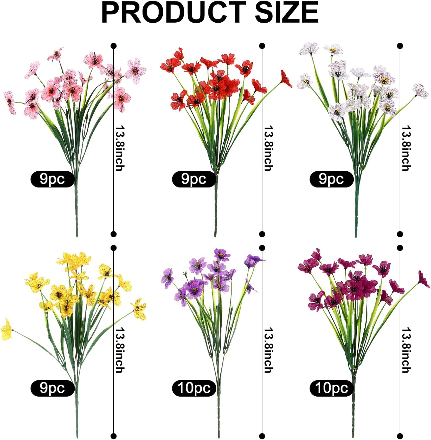 56 Bundles Artificial Flowers  - Bonsai Garden Images ulasan dan harga