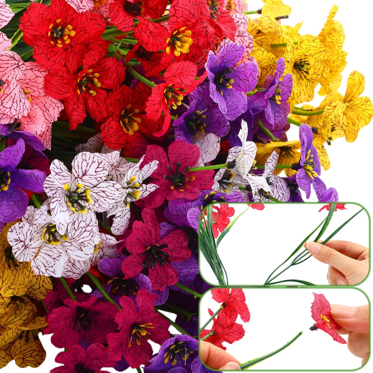 56 Bundles Artificial Flowers  - Bonsai Garden Images ulasan dan harga