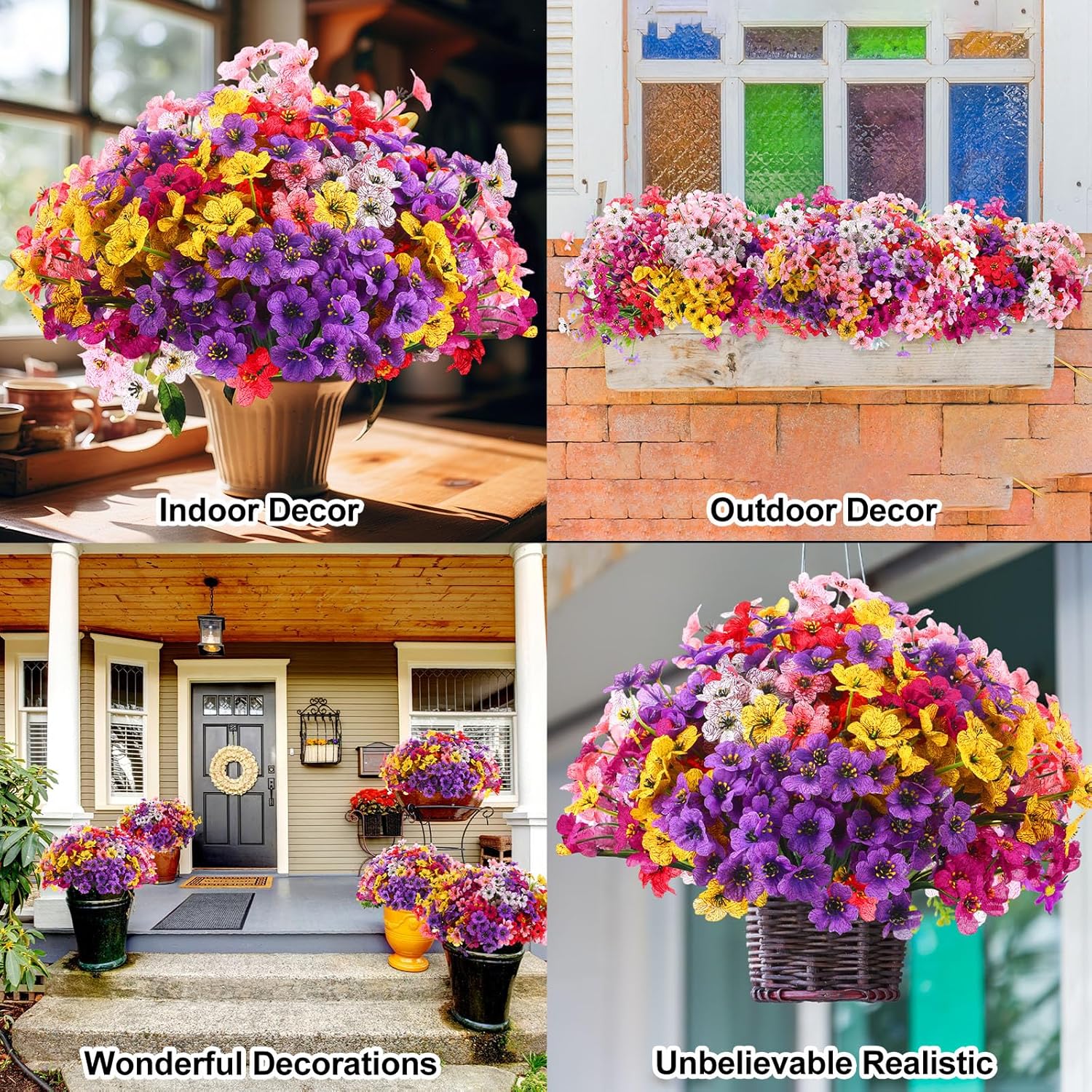 56 Bundles Artificial Flowers  - Bonsai Garden Images ulasan dan harga