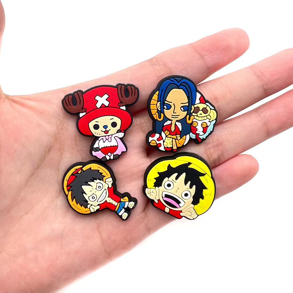 12 PCS Cartoon One Piece Shoes - Bonsai Garden Decor ulasan dan harga