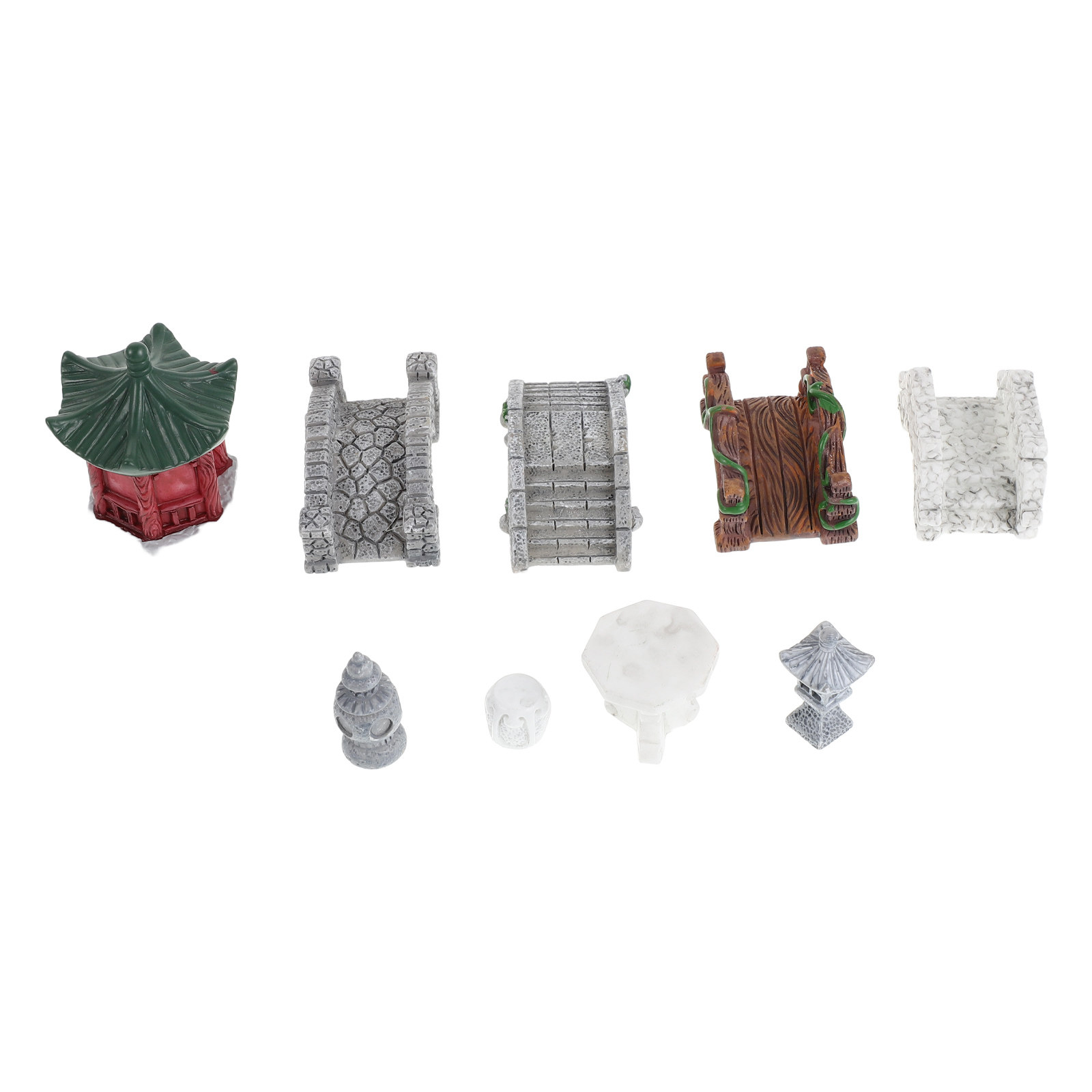 10Pcs Resin Miniature Landscap - Bonsai Garden Miniature ulasan dan harga
