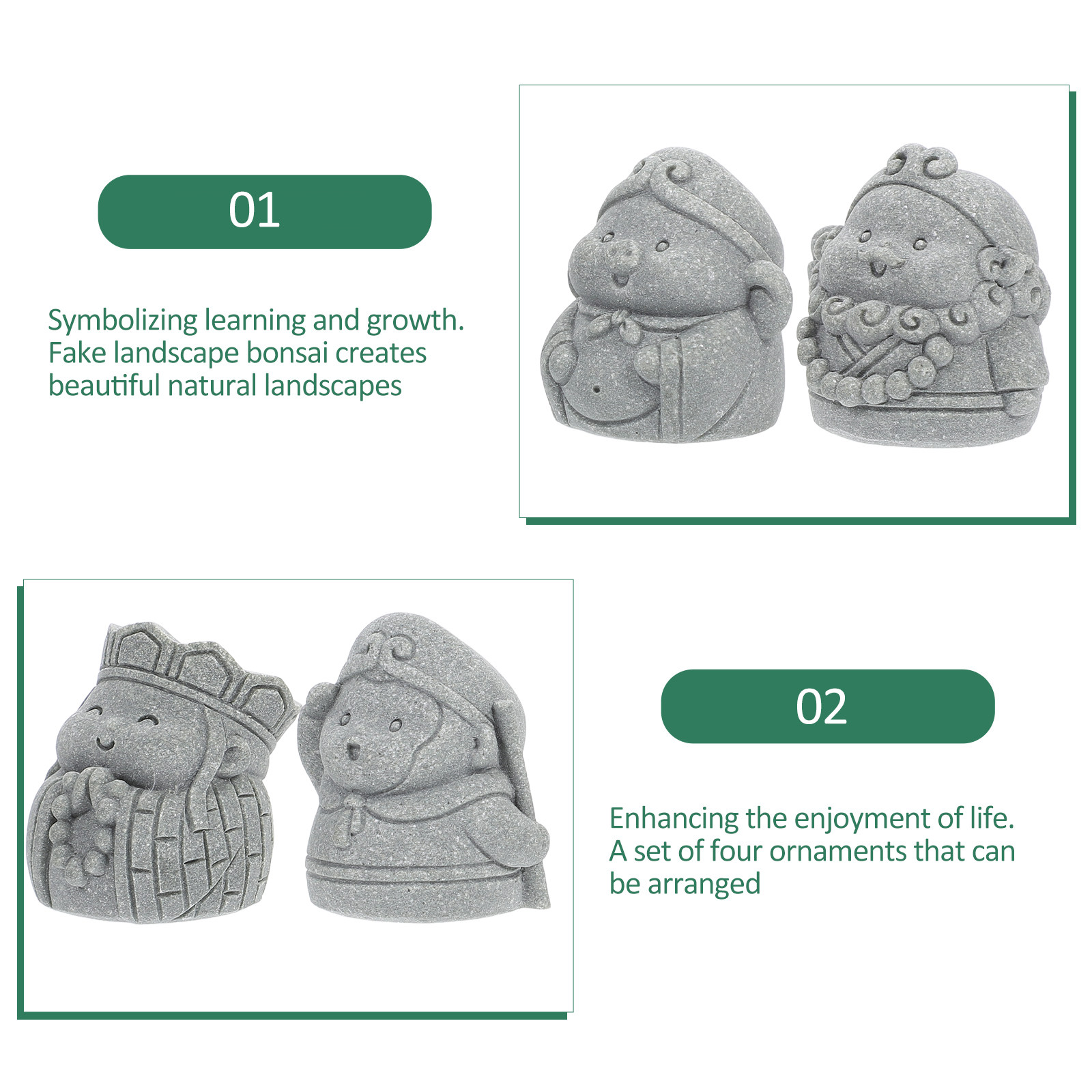 1Set Journey to The West Minia - Bonsai Garden Miniature ulasan dan harga
