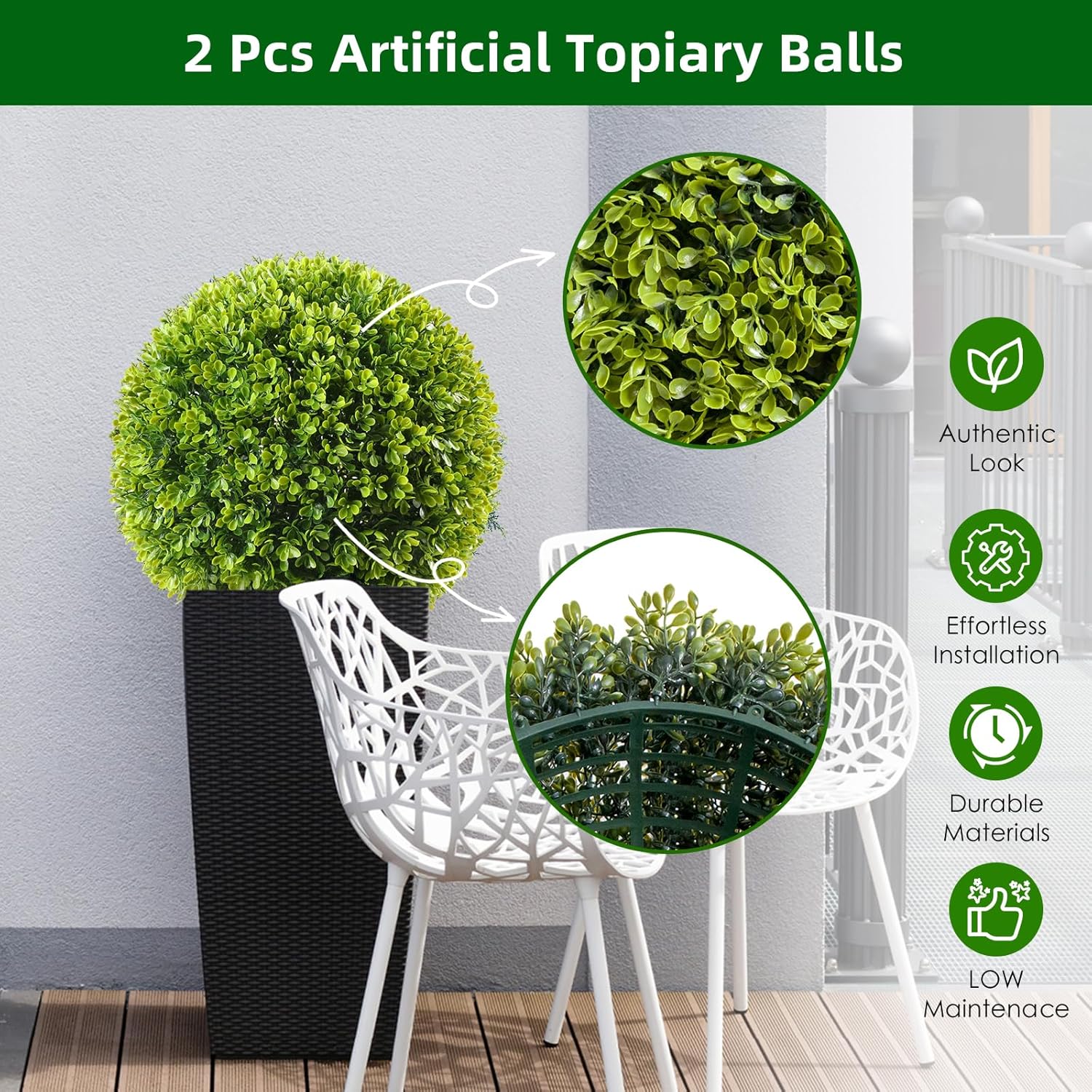 2pcs/4pcs Artificial Plant Top - Bonsai Garden Backyard ulasan dan harga
