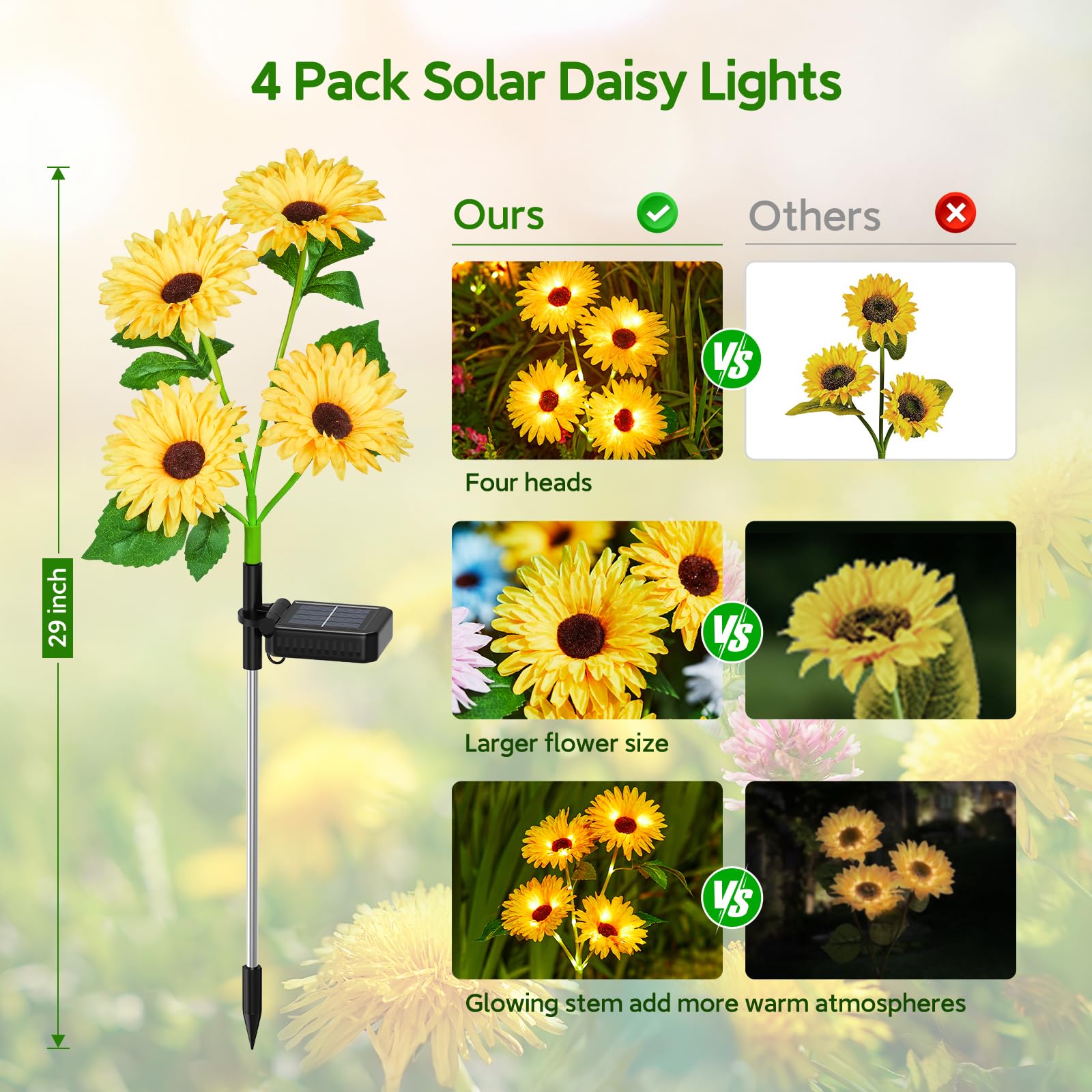 Solar Outdoor Garden Lights, 1 - Bonsai Garden Decor ulasan dan harga
