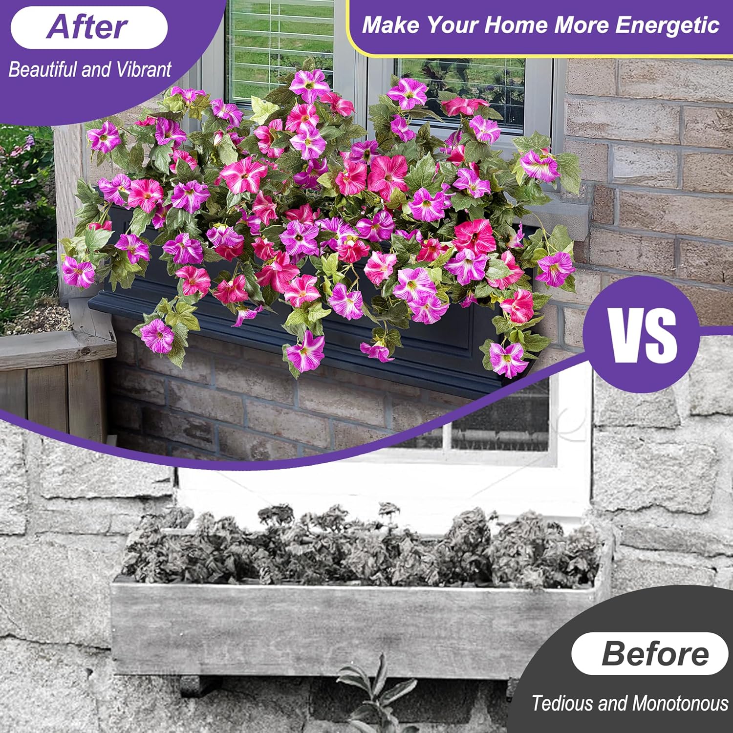 Artificial Petunias Silk Flowe - Bonsai Garden Images ulasan dan harga