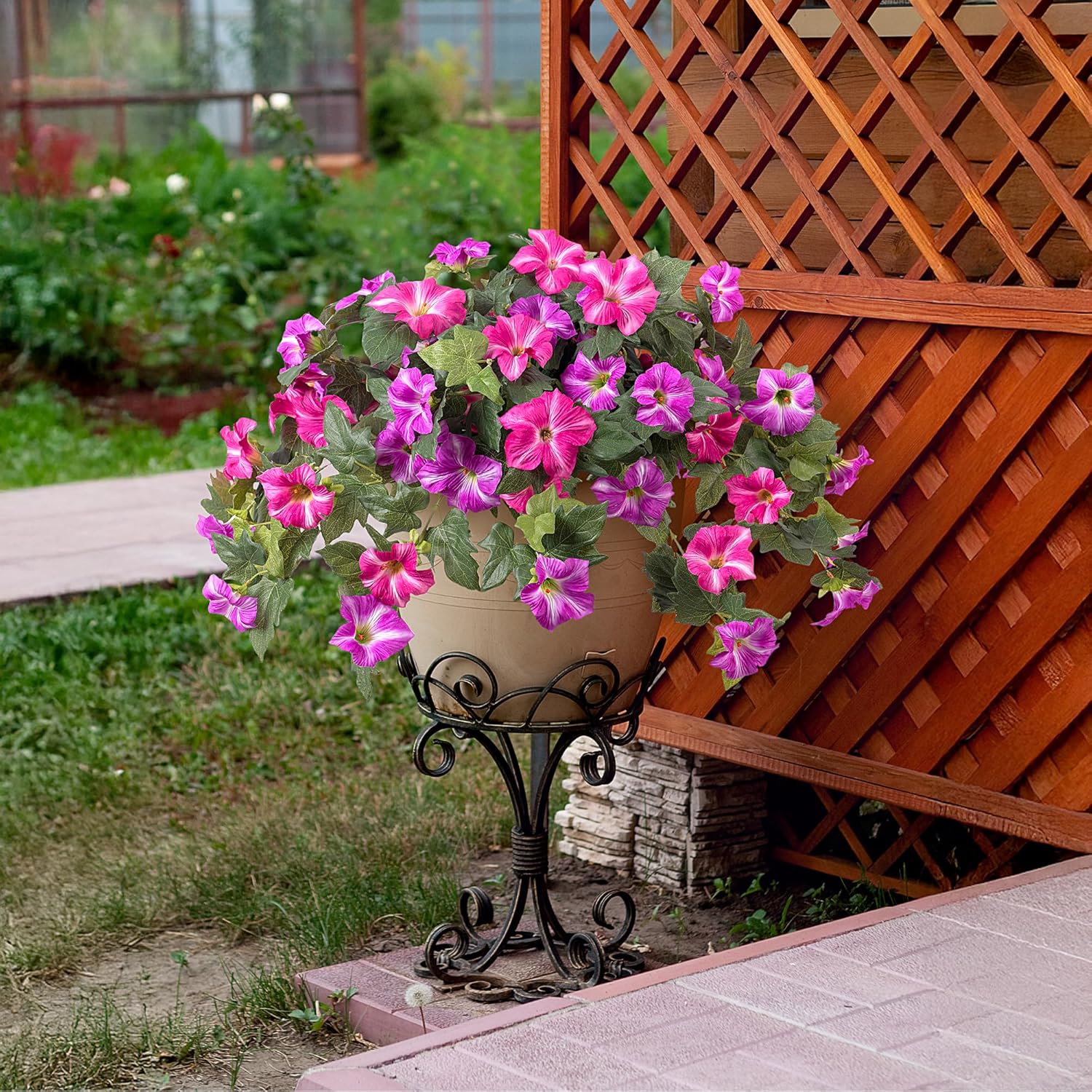 Artificial Petunias Silk Flowe - Bonsai Garden Images ulasan dan harga