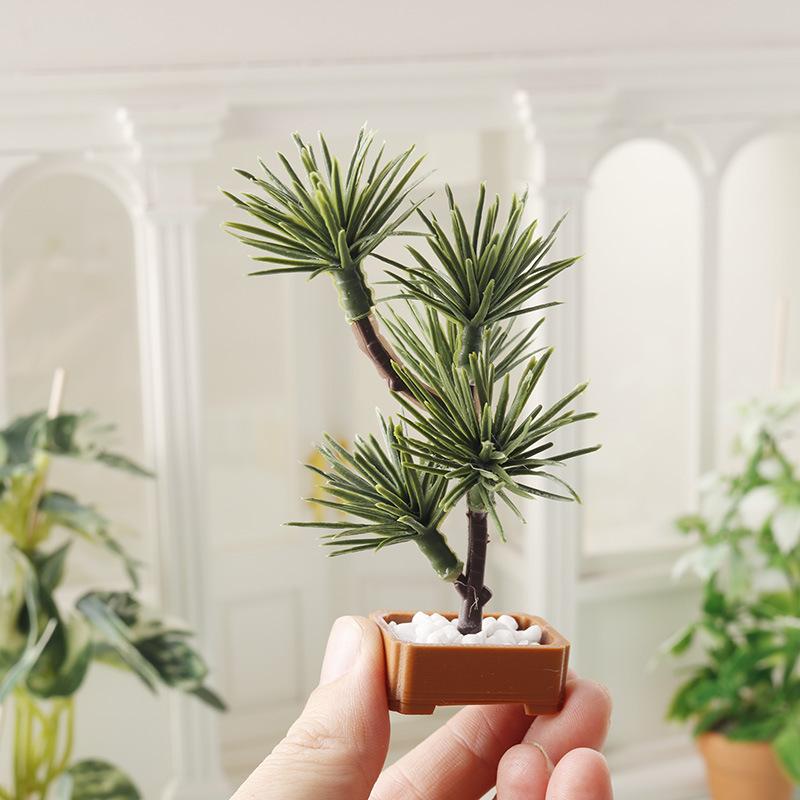 1Pcs 1/12 Dollhouse Simulation - Bonsai Garden Decor ulasan dan harga
