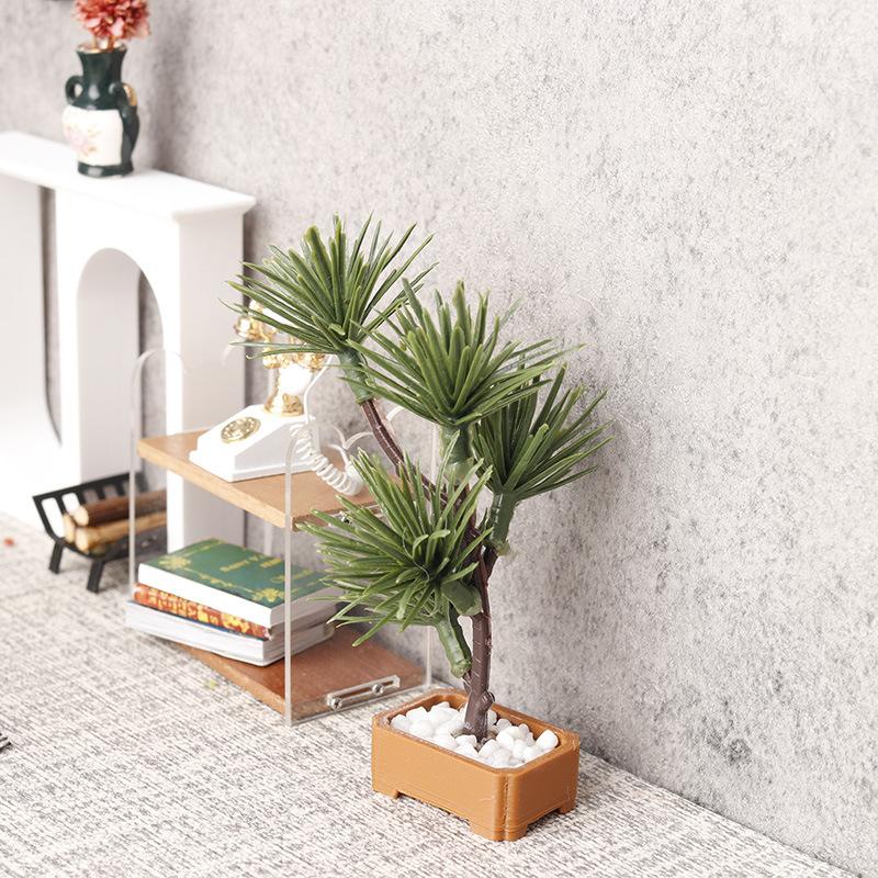 1Pcs 1/12 Dollhouse Simulation - Bonsai Garden Decor ulasan dan harga
