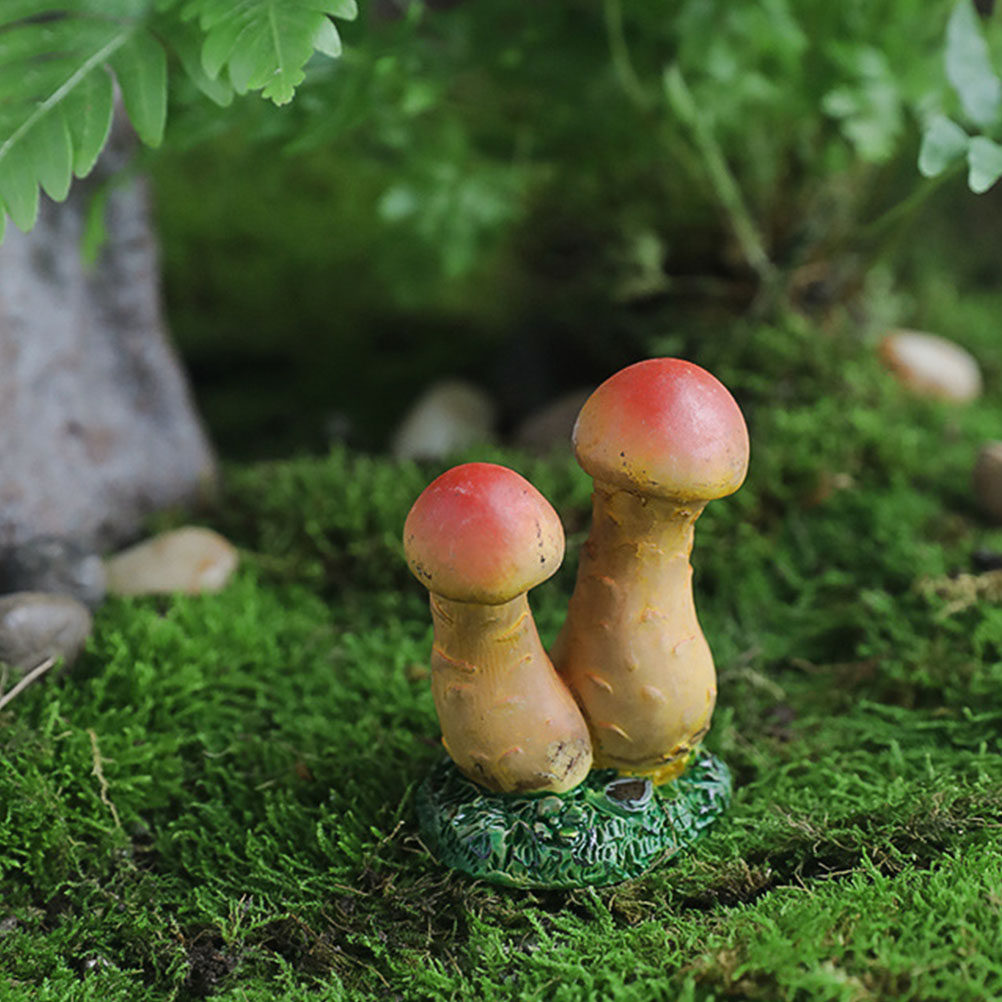 3pcs Miniature Mushroom Decor  - Bonsai Garden Decor ulasan dan harga