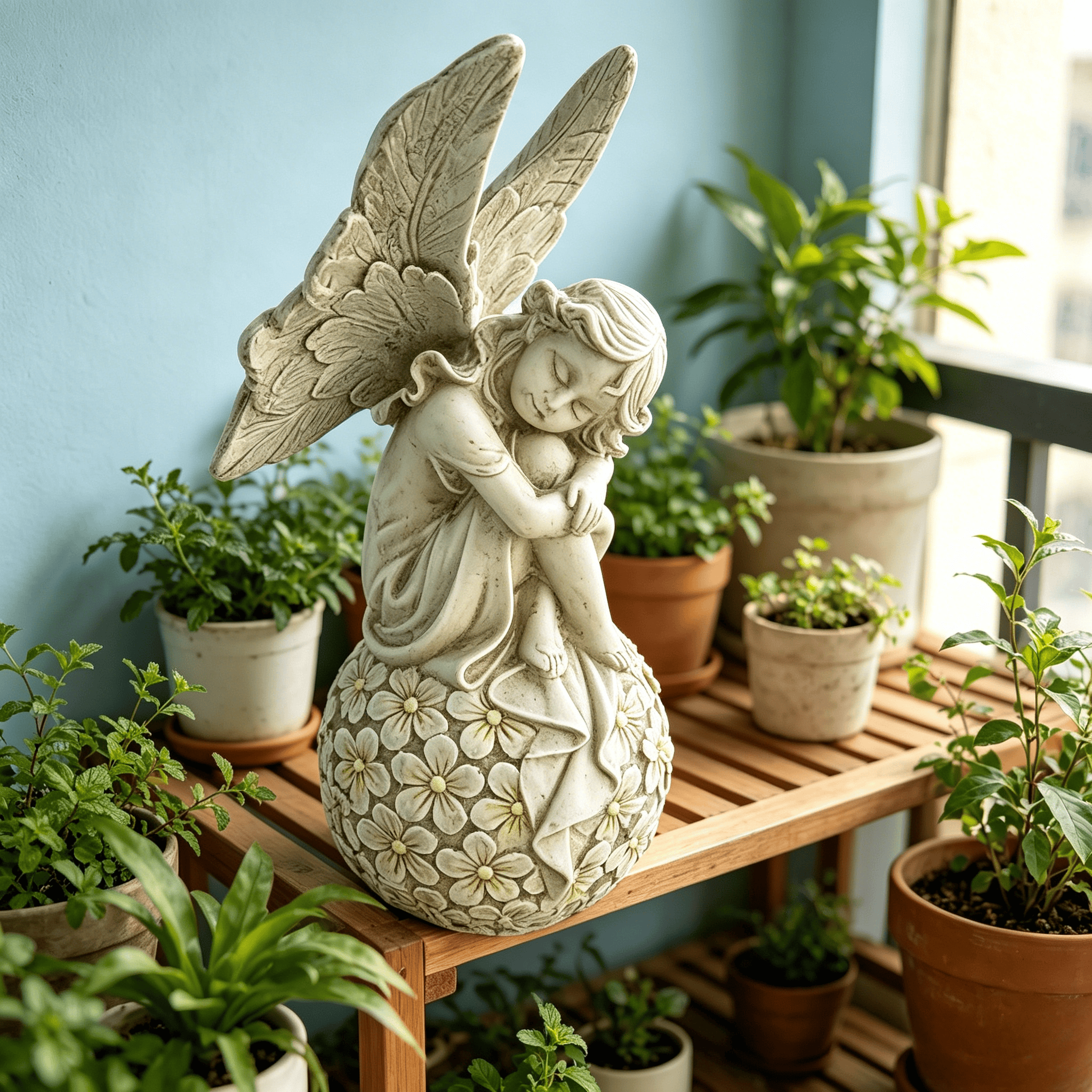 13.2-inch Garden Fairy Statue, - Bonsai Garden Decor ulasan dan harga