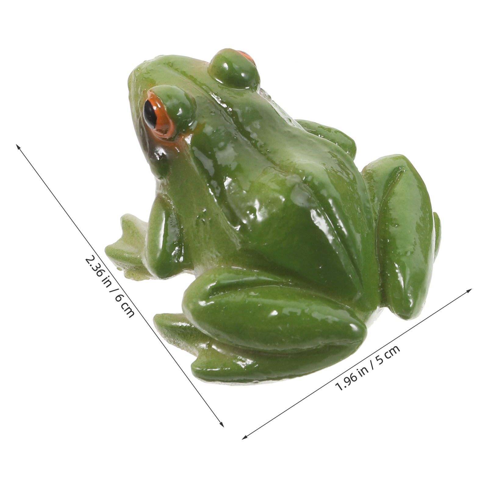 3Pcs Cute Resin Frog Figurines - Bonsai Garden Decor ulasan dan harga
