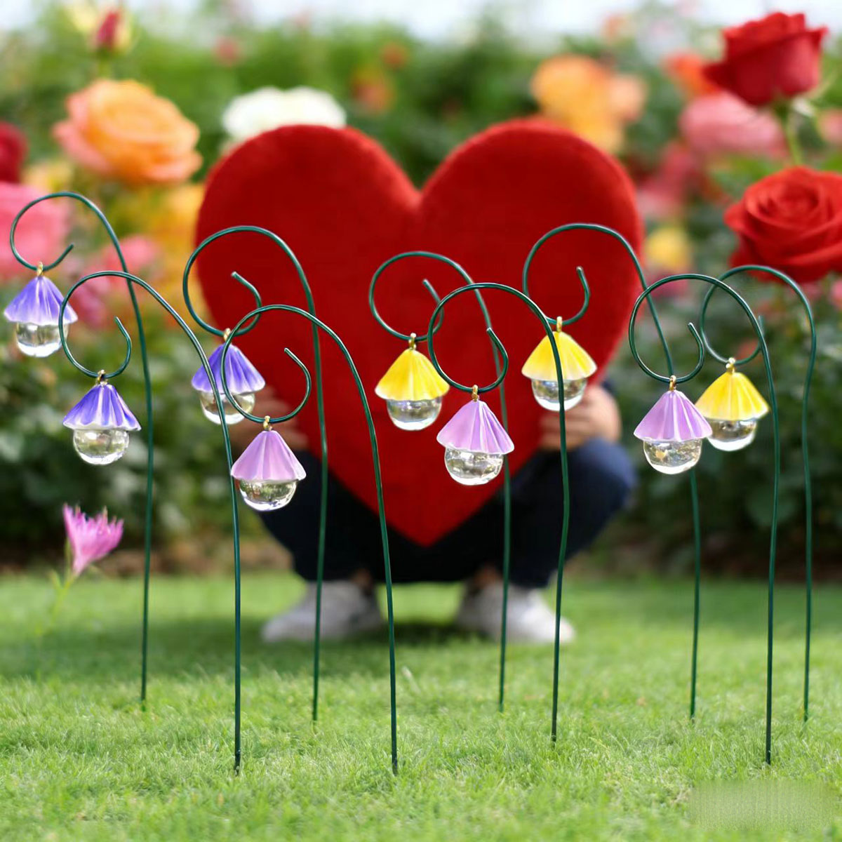 9 fan-shaped water droplet han - Bonsai Garden Decor ulasan dan harga