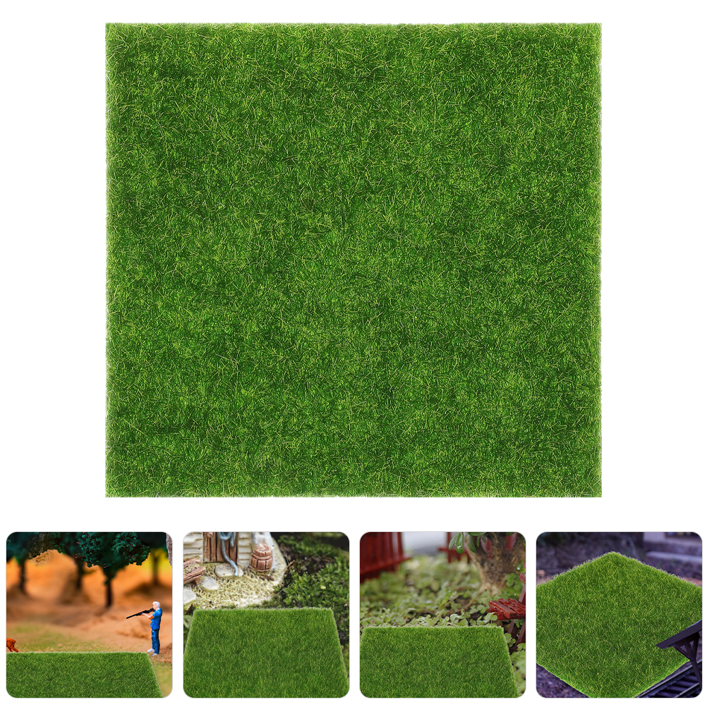 10 Pcs Artificial Grass Mat 15 - Bonsai Garden Decor ulasan dan harga
