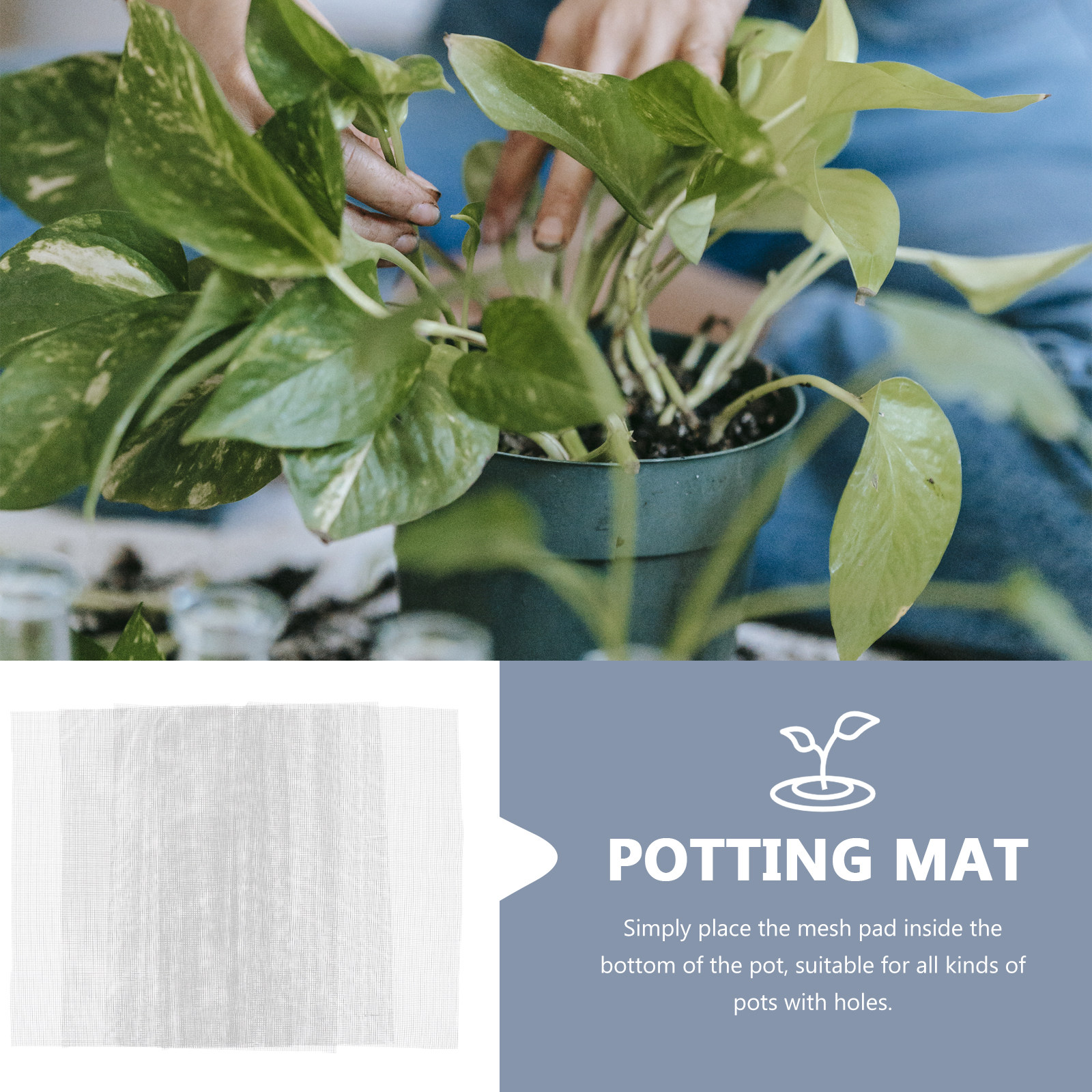 20Pcs Flowerpot Mesh Pads Pe D - Bonsai Garden Shop ulasan dan harga