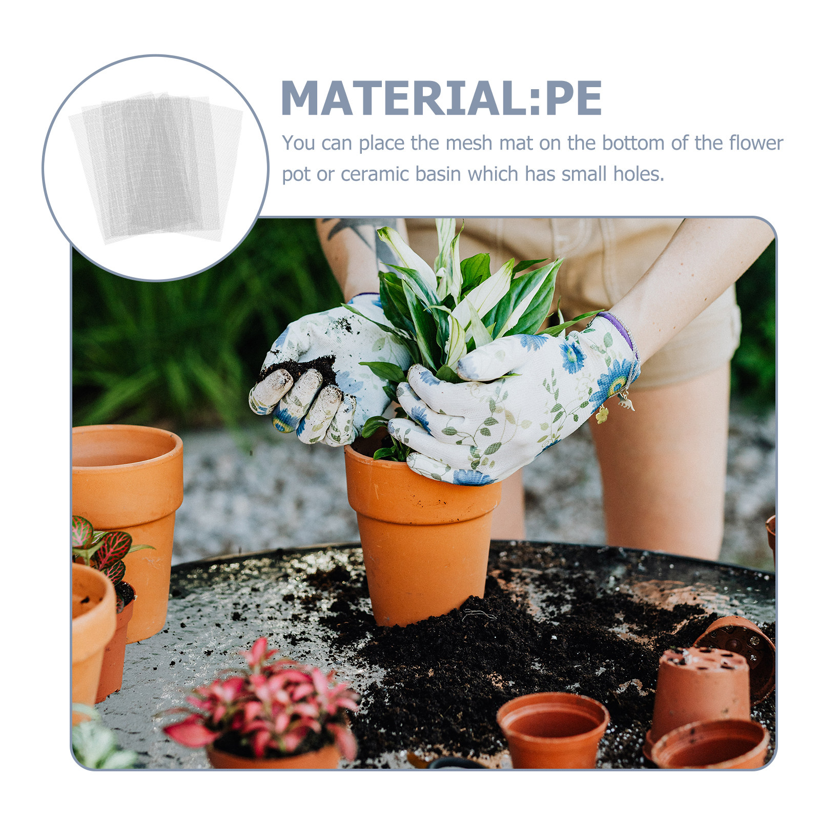 20Pcs Flowerpot Mesh Pads Pe D - Bonsai Garden Shop ulasan dan harga
