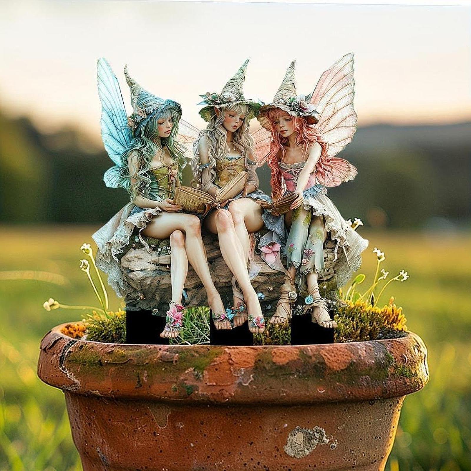 Butterfly Fairies Garden Stake - Bonsai Garden Backyard ulasan dan harga