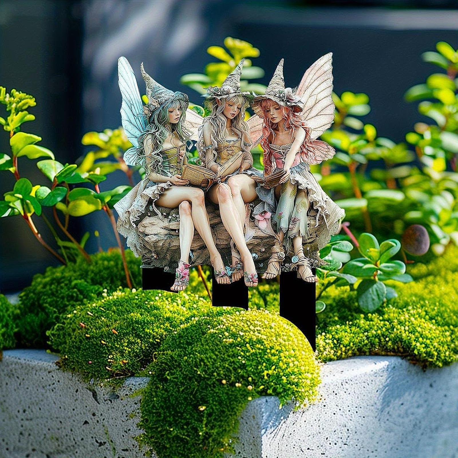 Butterfly Fairies Garden Stake - Bonsai Garden Backyard ulasan dan harga
