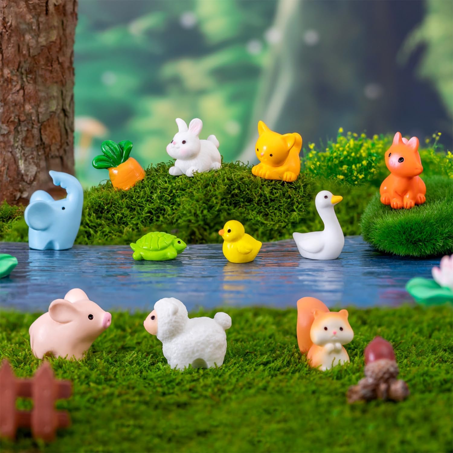 30PCS Mini Resin Animal Figure - Bonsai Garden Images ulasan dan harga