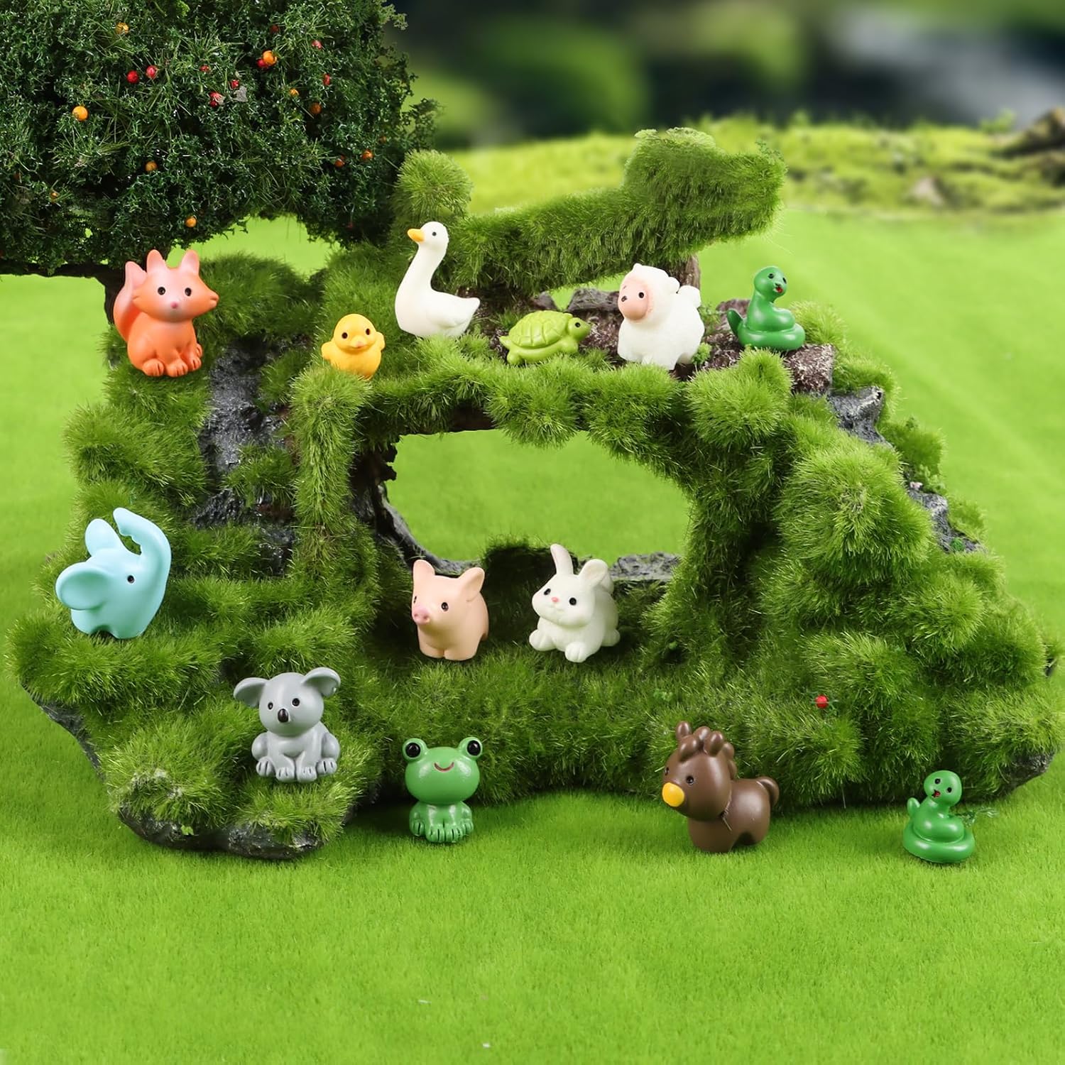 30PCS Mini Resin Animal Figure - Bonsai Garden Images ulasan dan harga