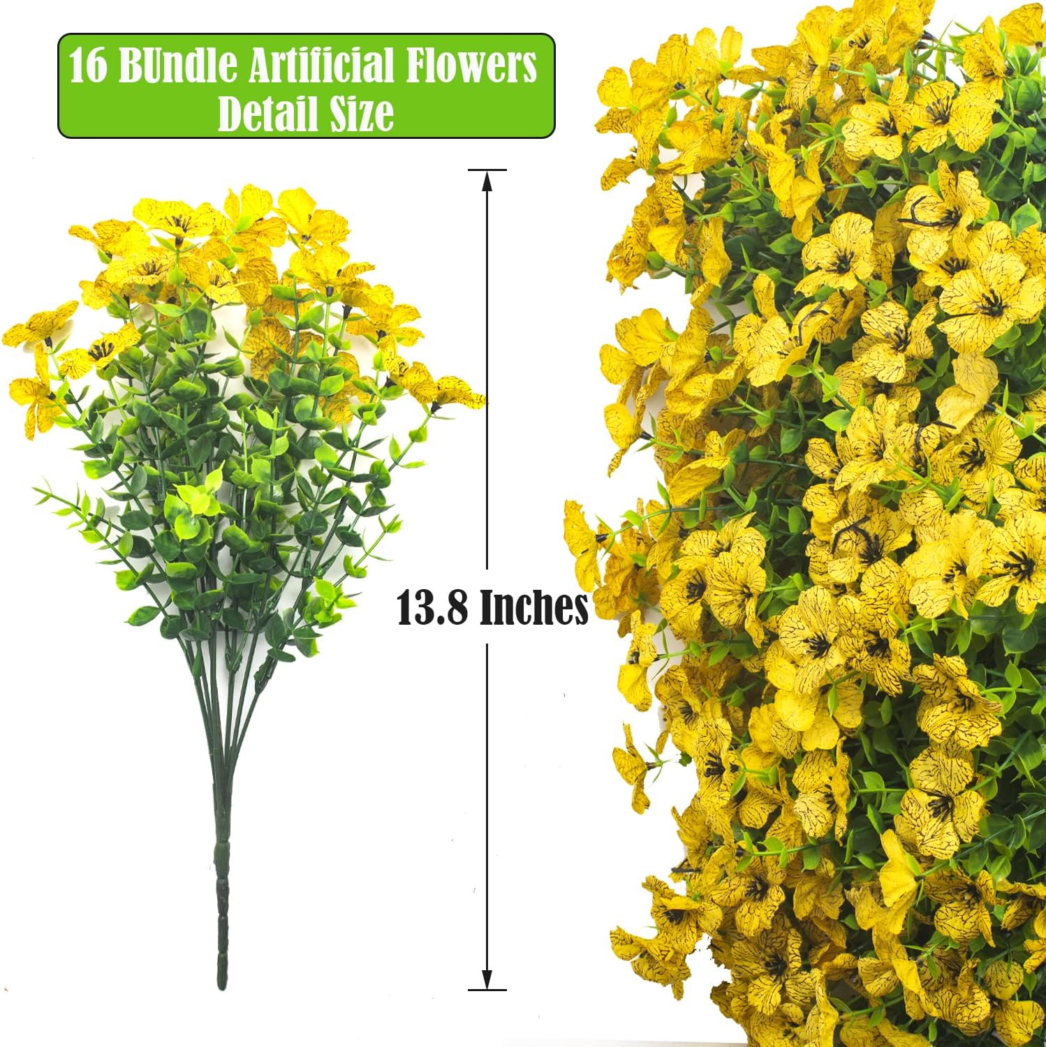 16 Bundles Realistic Yellow Da - Bonsai Garden Images ulasan dan harga