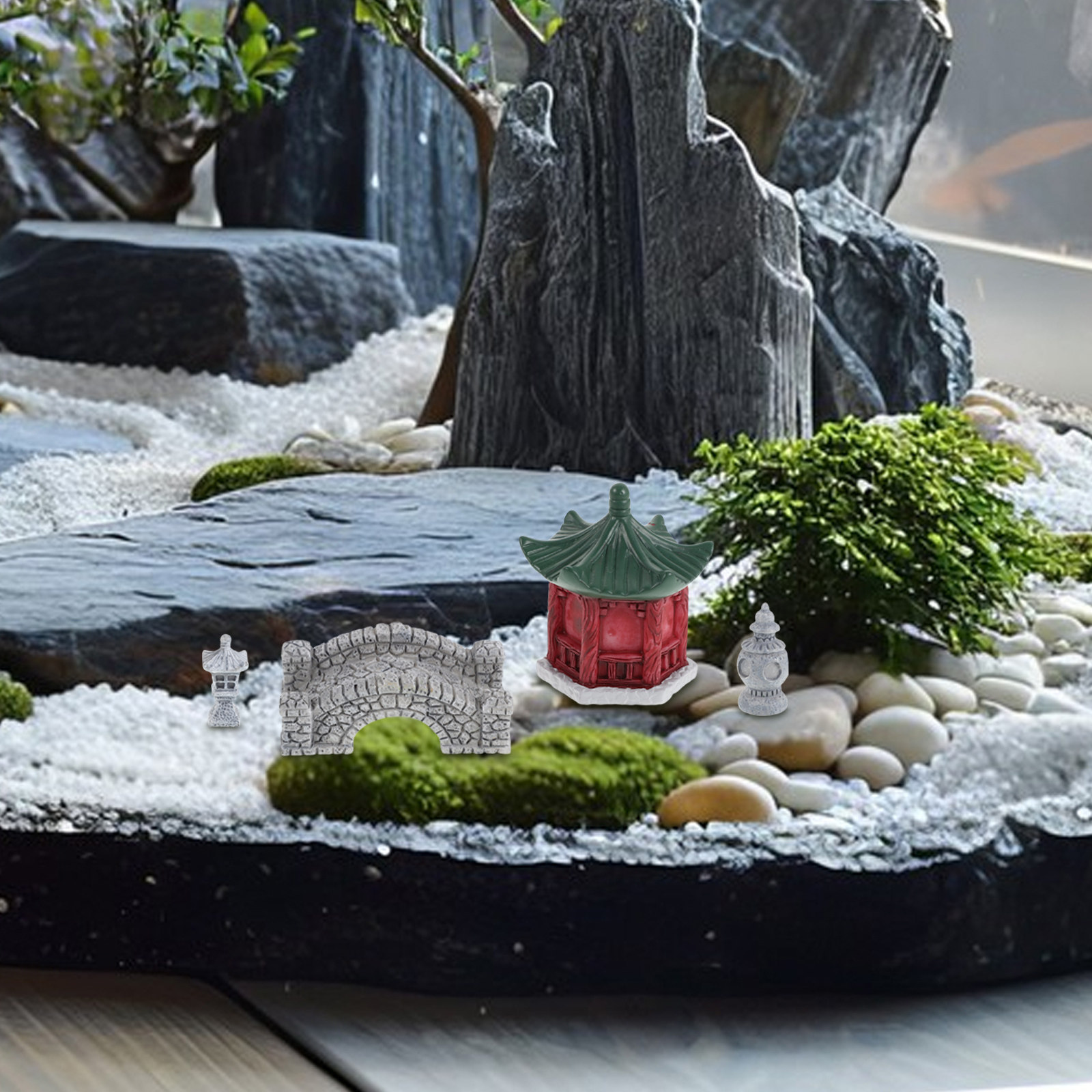 10Pcs Miniature Resin Garden P - Bonsai Garden Miniature ulasan dan harga
