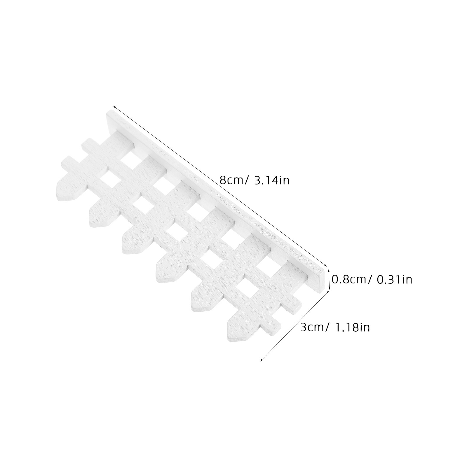12Pcs Miniature Wood Fence Whi - Bonsai Garden Miniature ulasan dan harga