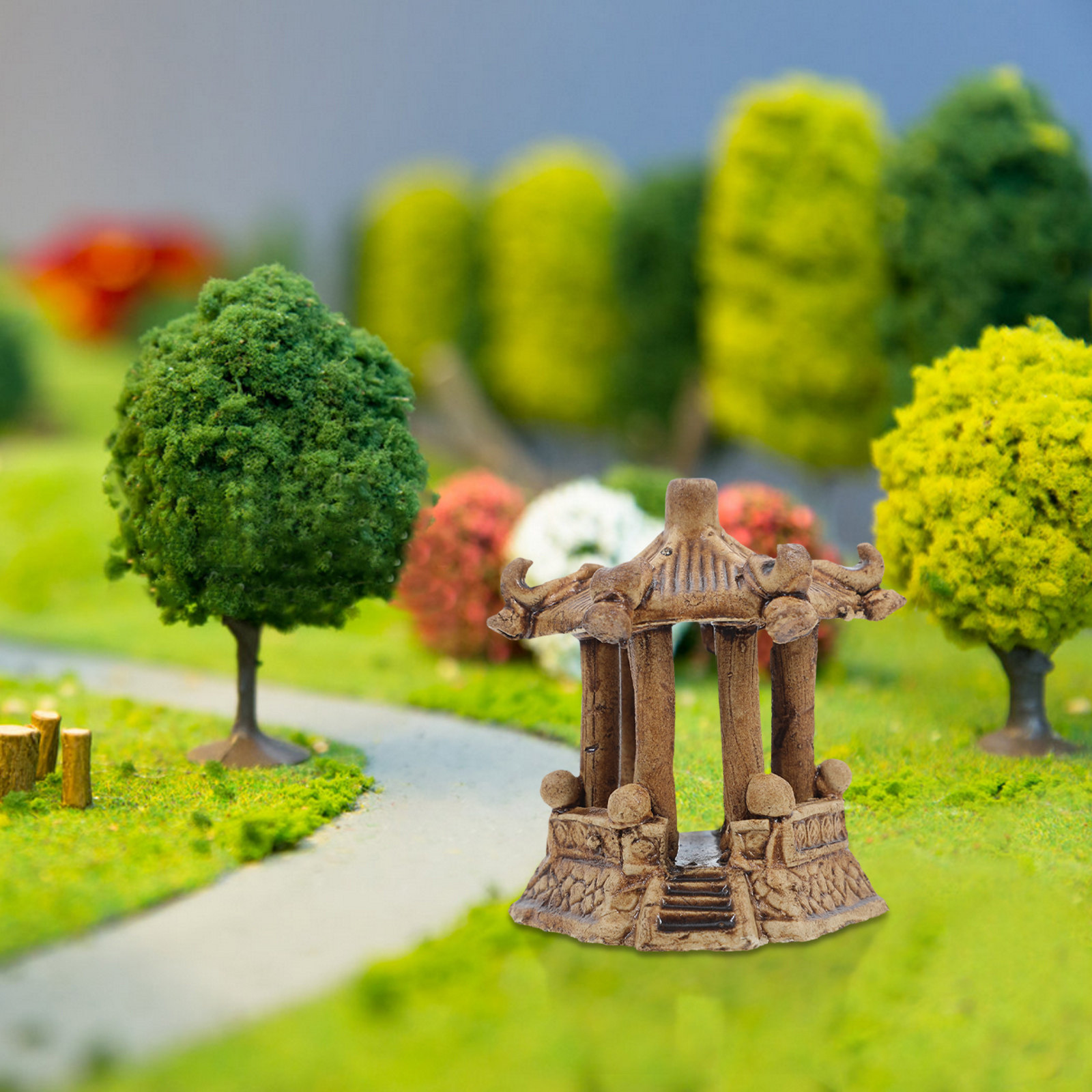 Handcrafted Ceramic Mini Pagod - Bonsai Garden Decor ulasan dan harga