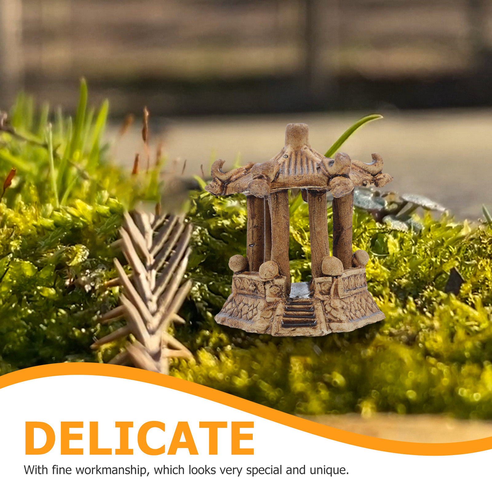 Handcrafted Ceramic Mini Pagod - Bonsai Garden Decor ulasan dan harga