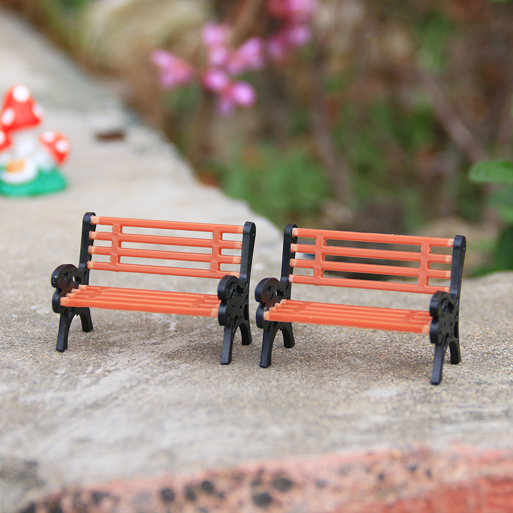 1PC Resin Miniature Bench Stoo - Bonsai Garden Miniature ulasan dan harga